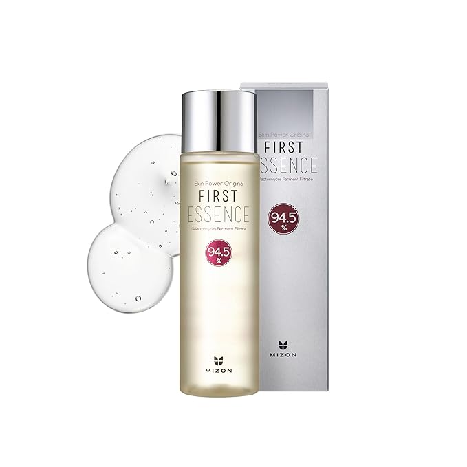 MIZON Skin Power Original First Essence 94.5% Galactomyces Ferment Beans Filtrate Booster Korean Skin Moisturizing Exfoliating Youth Recovery (210ml 7.10 Fl Oz)