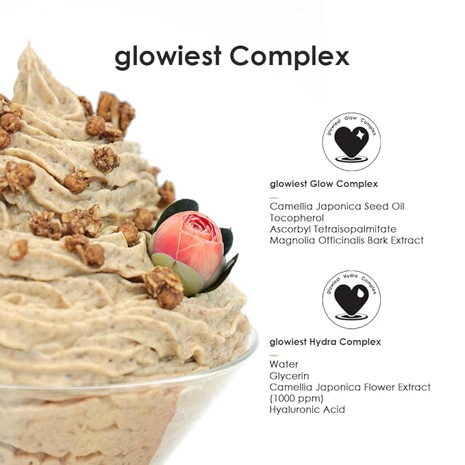 EFFORTLESS GLOW CAMELLIA BODY GLOWFOLIATOR - Natural Body Scrub for Soft & Luminous Skin - Camellia Seed and Flower & AHA, BHA, PHA