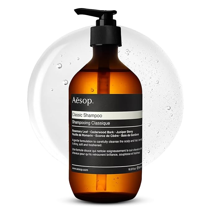 Aesop Classic Shampoo | Gentle Formulation | Leaves Hair Shiny, Soft, Freshened | Rosemary Leaf, Cedarwood Bark, Juniper Berry | 16.9 oz / 500mL