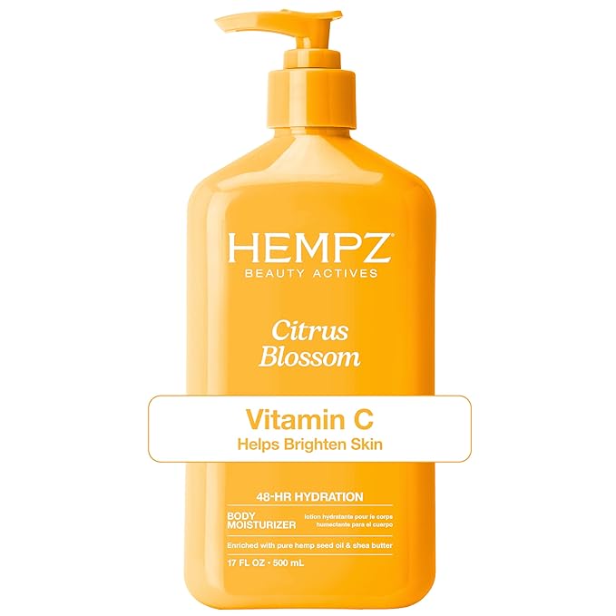 Hempz Body Lotion - Citrus Blossom Limited Edition Daily Moisturizing Cream with Vitamin C, Shea Butter, Aloe, Orange Extract, Hemp Seed Oil Body Moisturizer -17 Fl Oz