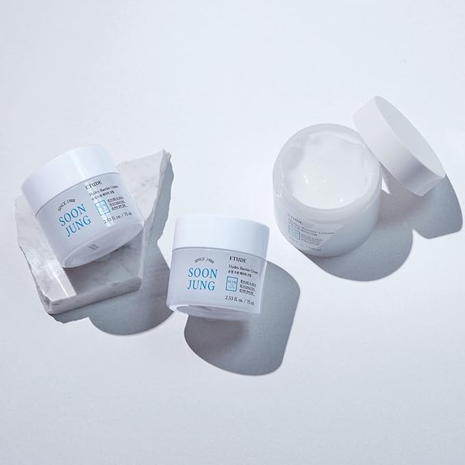 ETUDE SoonJung Hydro Barrier Cream, Face Moisturizer for Sensitive Skin, 92.2% Hydrating Ingredients, Low pH Level 5.5, Dermatologically Tested, Panthenol, Madecassoside, Korean Skin Care (2.53 Fl Oz)