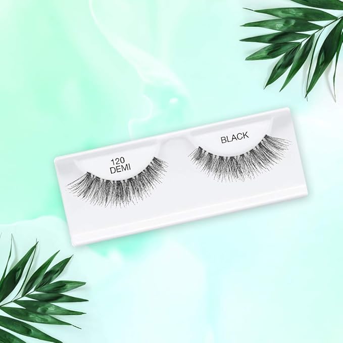 Ardell False Eyelashes 120 - Black, Natural Look Strip Lashes, Reusable - 4 Pack