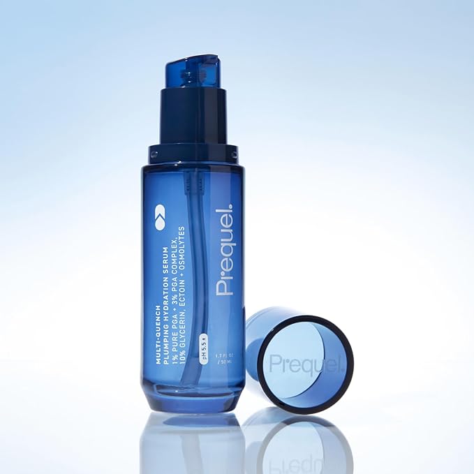 Prequel Skin Multi-Quench Plumping Hydration Serum for Face. Intensive Hydrating Facial Serum for Women with PGA Complex and Moisture-Binders. Deep Moisturizing for Dry and Sensitive Skin, 1.7oz
