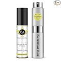 CA Perfume Duo Impression of Spice & Black Vanilla For Men Perfume Layering Set Mens Cologne Long Lasting Travel Size EDP + Body Oil Roll-On Bottle 0.27 Fl Oz+0.33 Fl Oz
