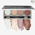 Honeybee Gardens Skinny Dip II Refillable Eye Shadow Palette – 4 Neutral Shades, Highly Pigmented Natural Eyeshadow, Vegan, Gluten-Free, Talc-Free & Paraben-Free Makeup Palette - Travel Size