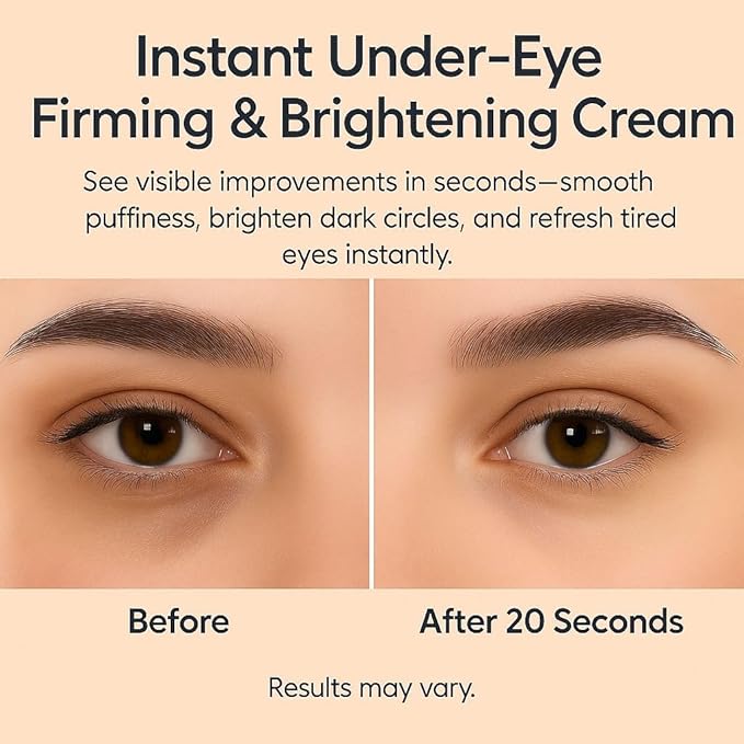 20S Instant Eye Lift Cream | Firms Eye Area, Smooths Wrinkles & Reduces Puffiness and Under-Eye Bags – Dual Firming Action, Long-Lasting Results, 30ml/1 OZ