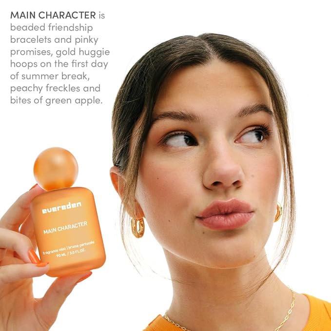 Evereden Fragrance Hair and Body Mist Set - Main Character & Darling: Clean & Vegan Collectible Hair and Body Spray for Teen Girls - Express Yourself with Iconic Scents in Mesmerizing Mist Dispensers