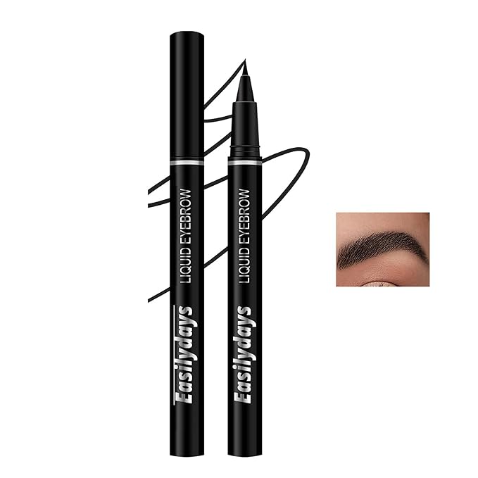 5 Colors Eyebrow Pencil, Multifunctional Ultra-Fine Liquid Eyeliner & Eyebrow Pencil,Long-Lasting Waterproof&Smudge Proof, Quick Drying, Smoothly, Natural Women Perfect Eye Makeup (05)