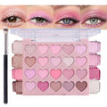 SUAKE Nude Pink Eyeshadow Palette, Matte & Shimmer, High Pigmented 20 Colors Brown Purple Eye Shadow Primers for Eye Makeup, Korean Powder Palet de sombras de ojos (02#-PINK-20 COLORS)