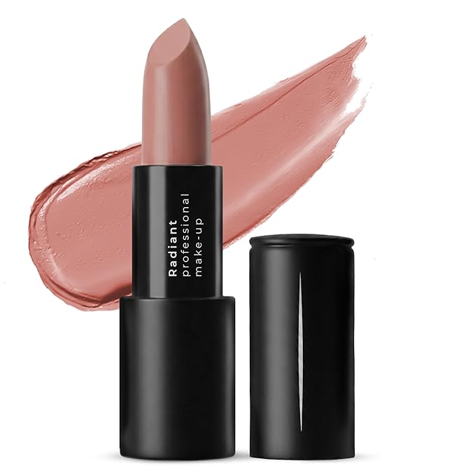 Radiant Professional Matte Lipstick for Women – Long Lasting Lipstick with Vitamin E, Hyaluronic Acid & UV Protection (UVA/UVB) – Advanced Care & Ultra Moisturizing Lip Stick – (201 Caramel)