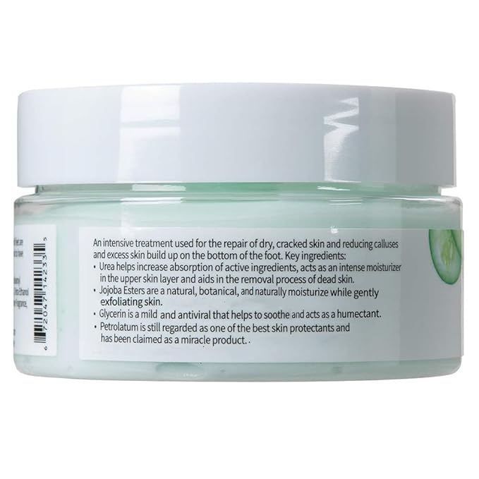 ForPro Professional Collection Cracked Heel Eliminator, Fresh Cucumber Scent, Intensive Repair Treatment for Rough, Dry & Cracked Heels, Reduces Calluses & Skin Build Up, 3.3 oz.