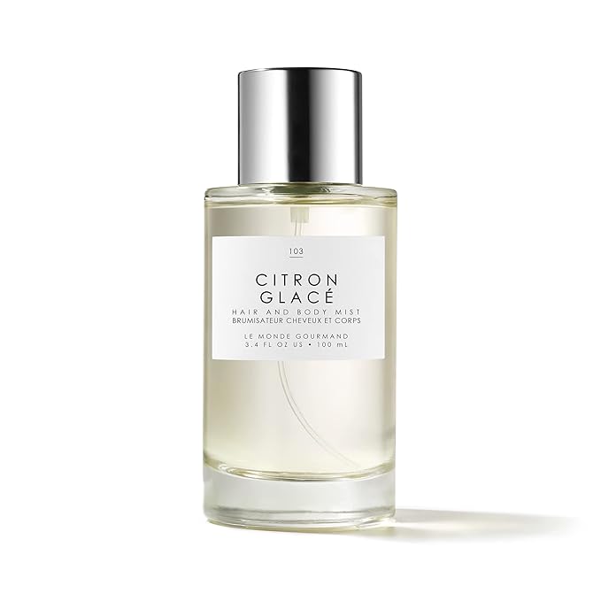 Le Monde Gourmand Citron Glacé Hair & Body Mist for Women, Hair Perfume & Body Spray, Lemon Jasmine Rock Sugar Scent, Vegan & Cruelty Free, 3.4 fl oz (100 ml)