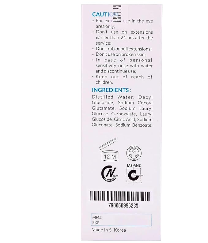 STACY LASH Shampoo 50ml Cleaning Kit of Eye Makeup Remover (Foam Cleanser) & Shampoo Brush & Mascara Brush Bundle with Eyelash Serum 5ml for Lash Growth and Thickness