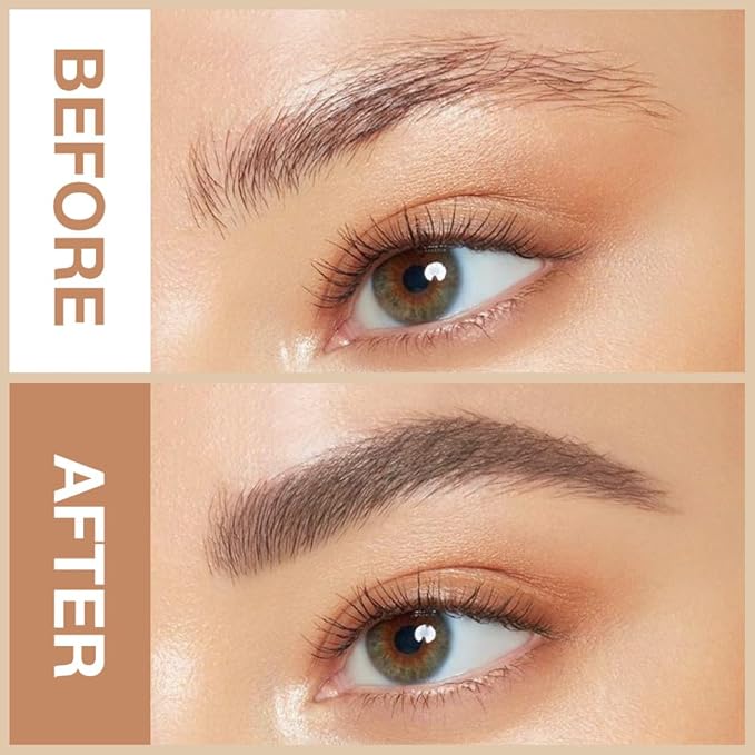 WanTuoluo Eyebrow Pencils for Women, Medium Brown Brow Pen Brow Brush for Eye Makeup, Dual-Sided Soft Ultimate Retractable Definer Pencils, Fine Tip lapiz de cejas