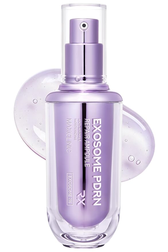 MAXCLINIC Exosome PDRN Repair Ampoule - Hydrating, Revitalizing and Firming Face Serum Ampoule Moisturizer with Salmon and Plant-Based PDRN for Elasticity and Fine Lines - Korean Skin Care 1.35 fl oz