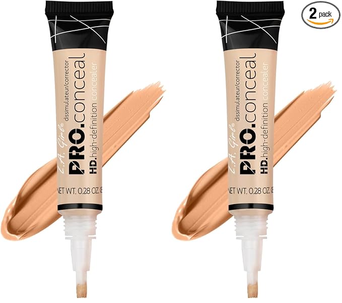 L.A. Girl HD Pro.Conceal, Light Ivory GC970 (Pack of 2)