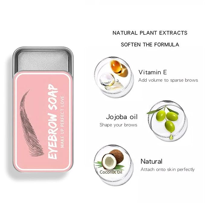 Eyebrow Eyebrow Soap 4D Eyebrow Gel Long Asting Eyebrow Wax Eyebrow Cover Girl (z3-A, One Size)