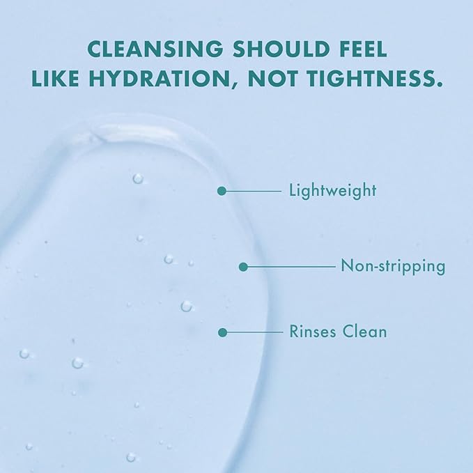 Skin ResQ by Petal Fresh Hello Hydration Cleanser, Daily Gentle Foaming Facial Cleanser with 2% Squalane Complex and Aloe Vera, Fragrance Free Hydrating Face Wash for Dry Sensitive Skin, 10 oz