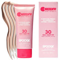 Cheeky | Shimmer Mineral Sunscreen SPF 30 | Zinc Oxide Sunblock | Glitter Sunscreen For Face & Body | Caffeine Infused Formula | Dermatologist Developed | Reef Safe Sunblock | 3.4oz