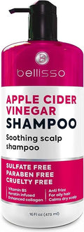 Apple Cider Vinegar Shampoo - Sulfate Paraben and Silicon Free Anti Dandruff Product for Women and Men - Deeply Moisturizing Formula - Dry Scalp Treatment for Oily Hair – Professional Grade Products