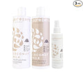 Purezero Coconut Milk BUNDLE [12oz Shampoo + Conditioner + 6 oz 9-in-1 Leave-in Conditioner] - Intense Hydration & Increased Shine