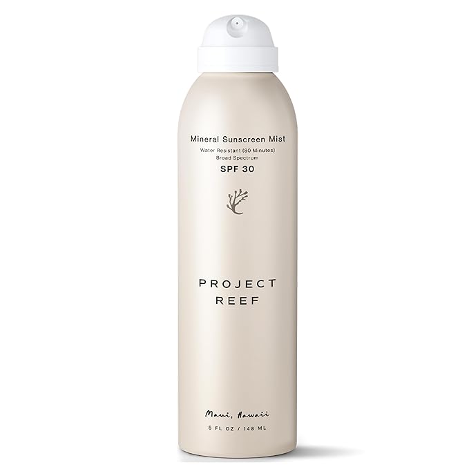 Project Reef SPF 30 Mineral Sunscreen Spray – Non-Aerosol, Reef-Safe Zinc Sunblock with Natural Ingredients for All Skin Types (Pack of 2)