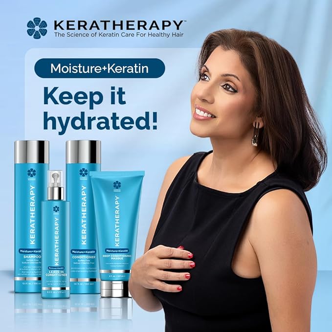 Keratherapy Keratin Infused Moisture Conditioner, 33.8 fl. oz., 1000 ml - Hydrating & Moisturizing Conditioner for Dry Hair with Collagen, Jojoba Oil, & Kerabond Technology