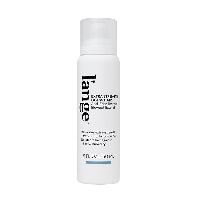 L'ANGE HAIR Extra Strength Glass Hair Anti-Frizz Thermal Blowout Extend | High-Performance Heat Protectant Spray for Ultimate Frizz Control & Shine | Blow Dry Extender Styling Mist | 5 fl oz