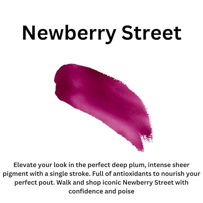 Newberry Lip Gloss (.25oz) Vegan, Gluten-Free, Cruelty-Free Formula With Aloe, Vitamins C & E, Spearmint Extract and a Sheer Shine Finish for Soft, Fuller-Looking, Hydrated Lips