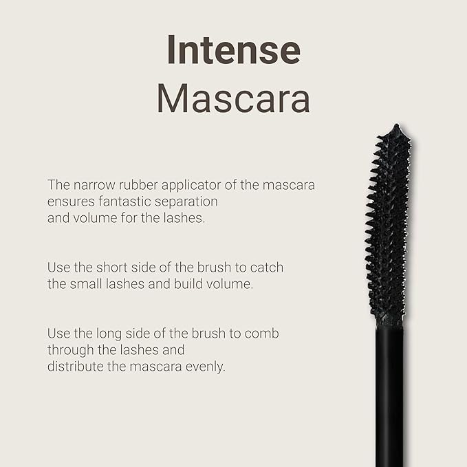 Sandstone Scandinavia Hypoallergenic Mascara for Sensitive Eyes – Smudge-Proof & Sweatproof Lengthening Mascara with Lash Separation – Vegan, Fragrance-Free & Allergy Certified – Black