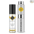 CA Perfume Duo Impression of Vanilla Sweet For Women And Men Perfume Layering Set Long Lasting Travel Size EDP + Body Oil Roll-On Bottle 0.27 Fl Oz+0.33 Fl Oz