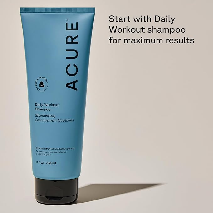 Acure Daily Workout Watermelon Conditioner - Lightweight Hydrating & Moisturizing Conditioner for Women & Men w/Oily, Damaged Hair, Deep Moisture, Vegan, Paraben Free, Sulfate Free - 8 fl oz (2 Pack)