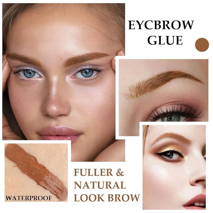 Kaely 2Pcs Thickening Brow Mascara, Tinted Eyebrow Gel Waterproof, Eyebrow Color Makeup, Vegan, Cruelty Free, maquillaje gel para cejas a prueba de agua, 03 Auburn