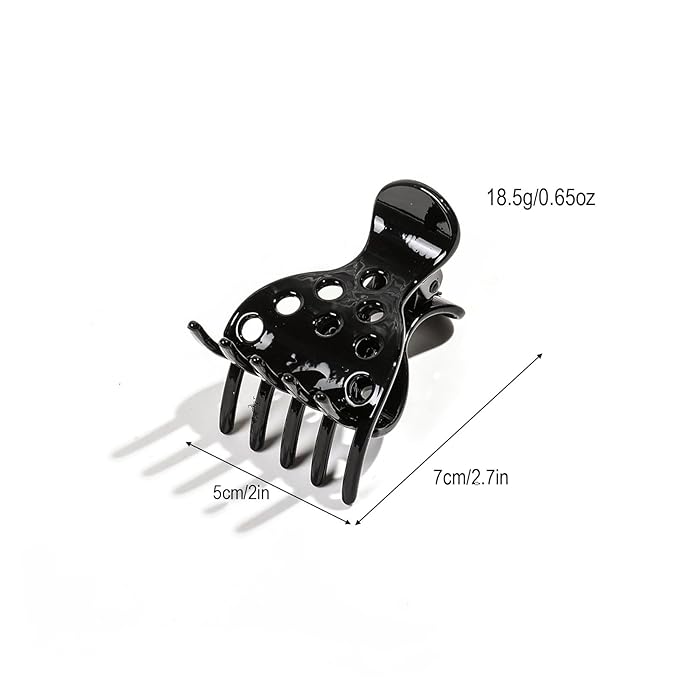 10 PCS Hair Volume Clip for Thick Hair, Root Clips for Curly Hair Volume,Black Claw Clips for Women Root Lifting for Curl