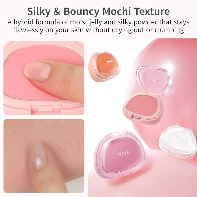 BBIA Chaltteok Blush – Soft Blurring Jelly-Like Powder Texture Lightweight & Buildable Korean Blush Natural Matte Finish Long-Lasting Smooth Pore-Blurring Cheek Color (05 CHESTNUT CHALTTEOK)