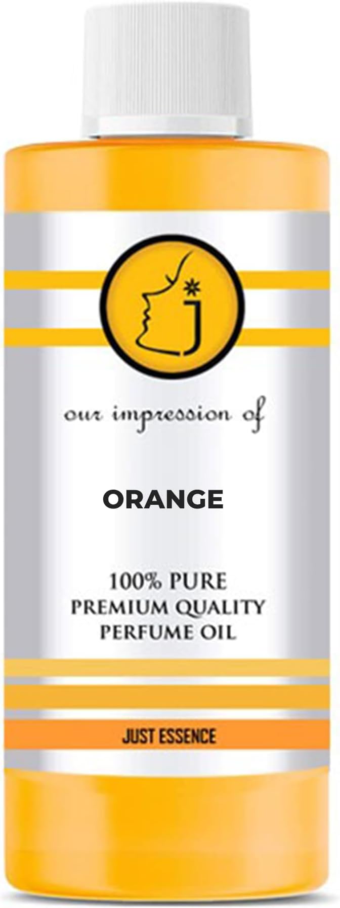 Just Essence Orange Fregrance Perfume Oil for Perfume Making, Personal Body Oil, Soap, Lotion, Candle Making & Incense | Premium Quality Undiluted & Alcohol Free | 2 Fl Oz
