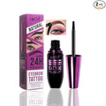 2PCS Peel Off Eyebrow Tint Gel, Semi-Permanent Color Brow Dye, Waterproof Long-Lasting Tattoo Eyebrow Gel for Fuller Defined Brows Makeup, Smudge-Proof, Easy Peel, Lasts Up To 24 Hours (Brown)