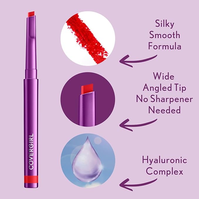 COVERGIRL Simply Ageless Lip Flip Liner, Elegant Nude, Pack of 2