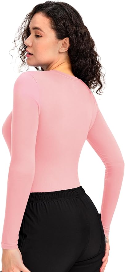 COZYFIT Scrub Undershirts Long Sleeve Women - Underscrub Comfort Tee