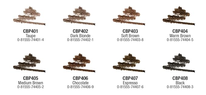 L.A. COLORS Browie Wowie Brow Pencil, Soft Brown CBP403 (Pack of 2)
