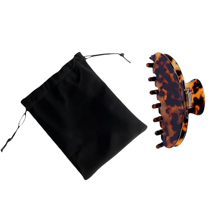 Durable Acetate Hair Clips - 4-Inch Tortie Claw Clips for Fine and Thick Hair (Tortie)