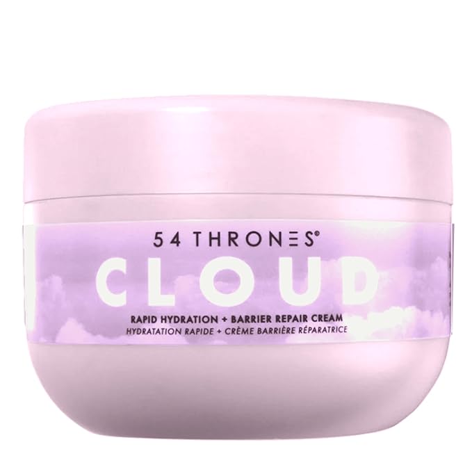 54 Thrones Barrier Repair Cloud Cream, Ultimate Hydrating Skin Care, Hydrating Peptide Moisturizer, Active Skin Repair Cream, Active Repair, Egyptian Lavender + Moroccan Mint