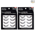 Ardell Faux Mink Lashes False Eyelashes 817 – Wispy Rounded Look, Natural Faux Mink Strip Lashes with Invisiband, 4 Pairs, 2 Pack