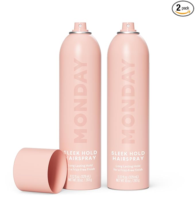 MONDAY HAIRCARE SLEEK HOLD Hairspray for long-lasting finish 10 oz (2 Pack)