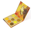 docolor Eyeshadow Palette 9Colors Yellow Eyeshadow Gemstone Shadow Palettes Highly Pigmented Mattes Shimmers Naked Smokey Glitter Cream Colorful Powder Blendable Long Lasting Waterproof Makeup Palette