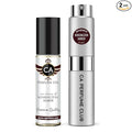 CA Perfume Duo Impression of Kensington Amber For Women And Men Perfume Layering Set Long Lasting Travel Size EDP + Body Oil Roll-On Bottle 0.27 Fl Oz+0.33 Fl Oz