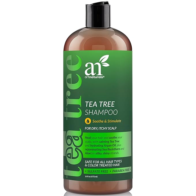 Artnaturals Tea Tree Shampoo - (16 Fl Oz / 473ml) - Sulfate Free – Made with 100% Pure Therapeutic Grade Tea Tree Essential Oil