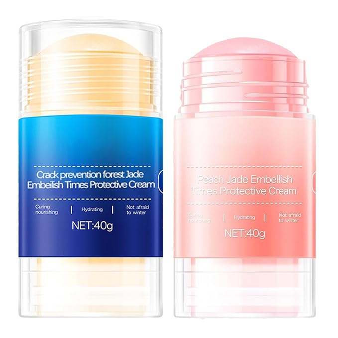 Crack Feet Prevention Stick, Anti Cracked Foot Cream For Dry Heels, Moisturizing Foot Balm Stick, Remove Dead Skin And Softening Dry Skin (Pink+Blue)