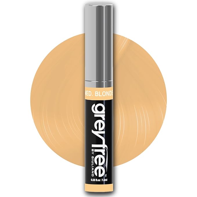 instant Root Touch Up Hair Mascara Temporary Gray Roots Concealer Medium-Blonde (warm tone) Not for concealing dark regrowth 100% gray root coverage