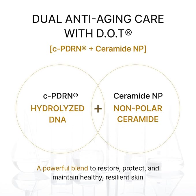 REJURAN® Dual Effect Ampoule, DOT DUAL c-PDRN® - Salmon DNA Face Serum for Deep Rejuvenation, Wrinkle Care, Firming, Skin Elasticity with Visible Anti-Aging Results. Korean Skincare (1.01 fl oz)
